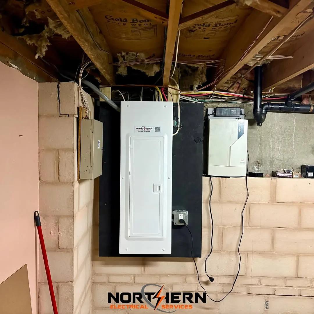 Finished 200A panel in basement